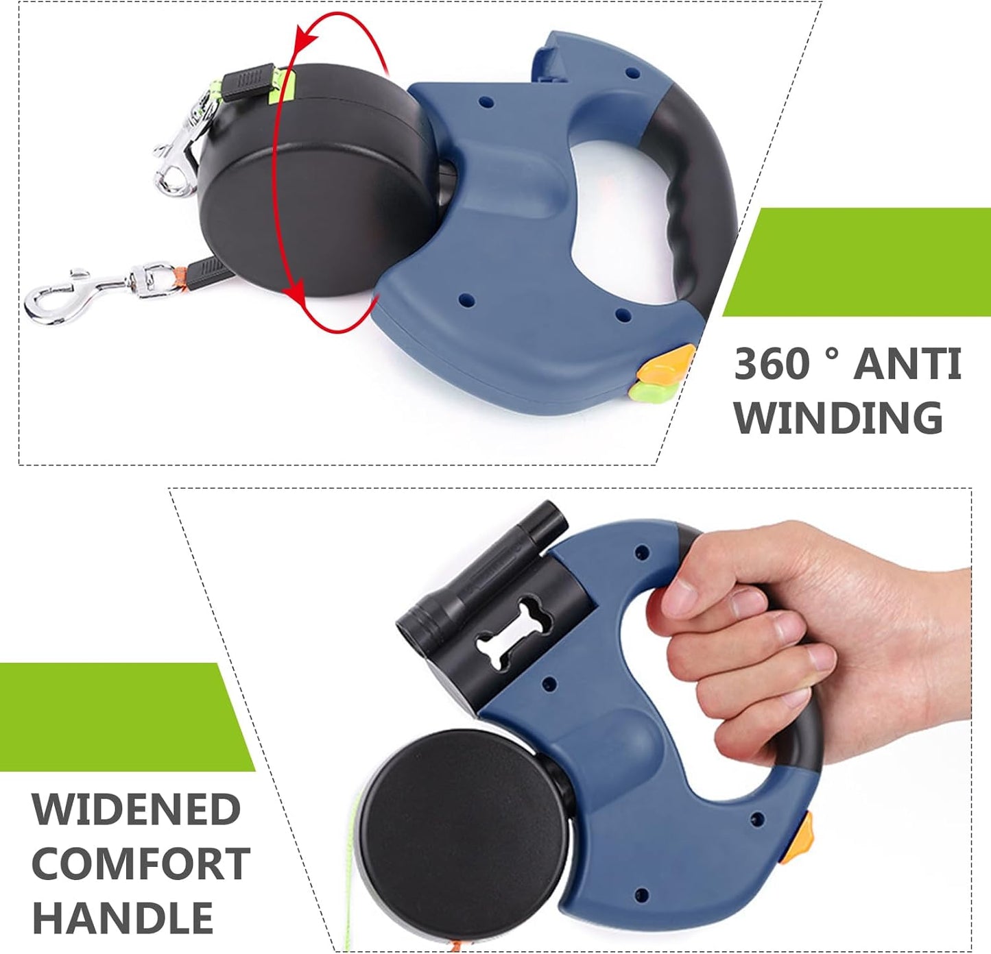 dog collar with light and pouch compartment